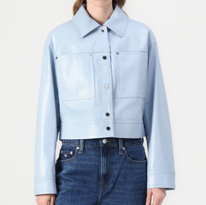 แจ็คเก็ตหนังแท้ Nappa สำหรับผู้หญิงแจ็คเก็ตแฟชั่นหนังแกะดั้งเดิมมีสไตล์ - Product Image 1