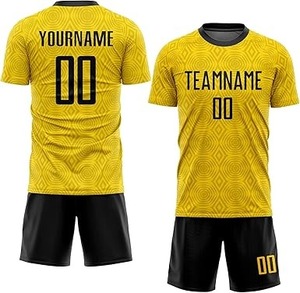 Maillot de football OEM unisexe à séchage rapide chemises uniformes de sublimation à manches courtes durables chemise de style d'équipe d'impression de logo - Product Image 5