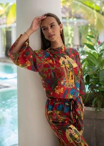 Vestido de mujer de fabricante y mayorista Vestido de dama de honor indio Kurti largo Top plisado con vestido de verano de encaje - Product Image 4