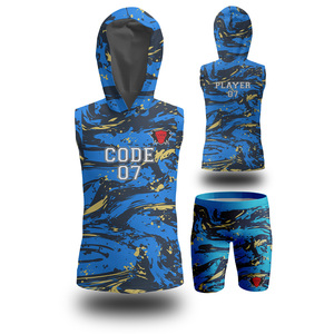 Ensembles de maillots de football 7V7 de grande taille respirants personnalisés, uniformes avec logo avant 7on7 pour garçons, conception du drapeau américain - Product Image 6