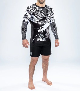 Printed Mma <b>Rash</b> <b>Guard</b> for <b>Men</b> <b>Men's</b> Short Sleeve Compression <b>Rash</b> <b>guard</b> - Product Image 2
