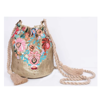 Tas Selempang Kulit Barat Motif Daun Vintage Elegan, Lukisan Tangan, Bunga Bohemian, Rumbai Kustom Musim Dingin, Rantai Resleting Berkualitas Tinggi