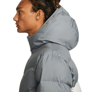 MOVA TEXTILES-Chaqueta acolchada larga de invierno a prueba de viento para hombre, con cuello levantado, logotipo personalizado, tela de lona asequible - Product Image 3