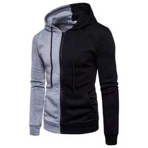 Logo personnalisé 180ct Hommes Zip Solide Hoodies et Sweatshirts French Terry Épais Lourd Surdimensionné pour l'hiver Impression Numérique - Product Image 6