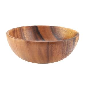Cuencos de madera de acacia de alta calidad Cuenco grande de madera de acacia Aperitivo de madera Ensalada Fruta Comida Sopa Cuenco de masa de fideos - Product Image 1