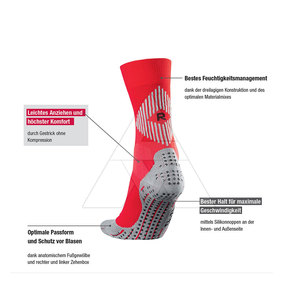 Calcetines Deportivos de Primera Calidad en Color Rojo, Material Duradero, Calcetines Deportivos para Correr - Product Image 4