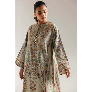 Conjunto de 2 piezas para mujer con estampado Lemon Icing, traje hecho a mano con Gotta Lappa (SL00249) Camisa larga - $3499 - Product Image 2