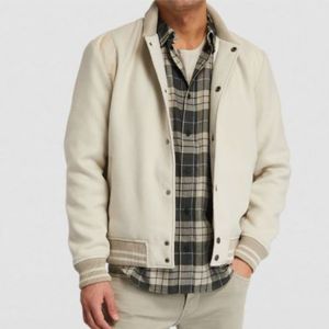 เสื้อแจ็คเก็ตวาร์ซิตี้ทรงสลิมฟิตสำหรับผู้ชาย ผ้าฝ้าย แฟชั่นคุณภาพสูง สไตล์คลาสสิก สปอร์ต แคชชวล สตรีทแวร์ - Product Image 3