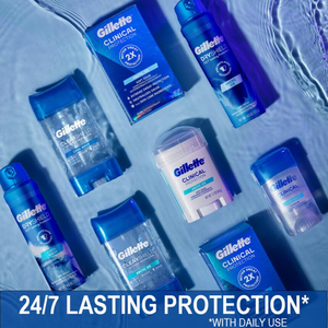 Gillette-Antisudorifique et déodorant en spray sec pour hommes, 24/7 protection contre la sueur et les odeurs, anti-marque blanche, 4.3 oz (lot de 3) - Product Image 5