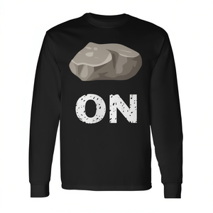 T-shirt à manches longues Rock on Rock Geology Mineral pour usage promotionnel - Product Image 2
