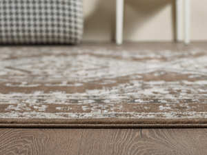 Alfombra Turca de Lujo Hecha a Máquina Palmira 32x35 16 Gris Marrón Premium para Sala de Estar del Fabricante de Gaziantep - Product Image 4