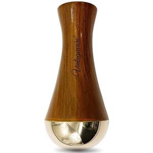 Masajeador de Pies Personal de Madera y Bronce para el Hogar, Varita Ayurvédica Kansa de Doble Cara, Juego de Masajeadores de Pies y Cuerpo, Logotipo Personalizado - Product Image 1