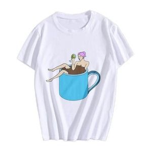 เสื้อยืดพิมพ์ลายระบายอากาศได้ดีเสื้อเชิ้ตผ้าฝ้ายแห้งเร็วสำหรับผู้หญิงเสื้อปรับแต่งฤดูร้อนใหม่2025 - Product Image 4