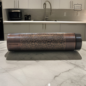 ขวดน้ำทำจากทองแดงแข็งหรูหราดีไซน์ใหม่ทันสมัยน้ำดื่มเดือดใช้ได้โดยตรง - Product Image 4