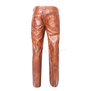 กางเกงหนังแท้ของผู้ชายกางเกงจ็อกเกอร์หนังสำหรับผู้ใหญ่กางเกงหนังนุ่มคุณภาพสูง - Product Image 6