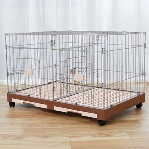<span class=keywords><strong>Cage</strong></span> empilable en fer pour animaux de compagnie, <span class=keywords><strong>cage</strong></span> double détachable pour chiens, chats et lapins, <span class=keywords><strong>cage</strong></span> d'élevage avec roues, chenil modulaire amovible - Product Image 4