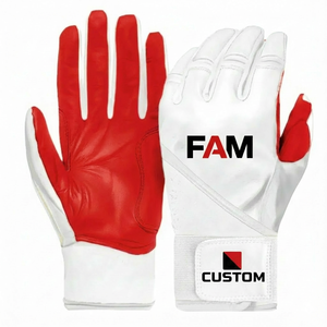 Commande en gros de gants de softball en cuir de mouton personnalisés avec impression de couleurs, élégants, respirants, antichocs, unisexes - Product Image 3