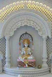 premium quality white marble temple marble <b>pooja</b> <b>mandir</b> spiritual <b>home</b> decor - Product Image 6