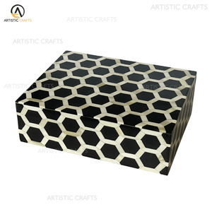 Handmade Eco-Friendly Luxury Decorative Storage Box Geometric Design Resin Wood <b>Crafts</b> for Wall Signs <b>Wooden</b> Boxes - Product Image 4