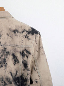 Veste en jean tie-dye pour homme, col montant, couleur/logo personnalisable, à capuche, respirante, séchage rapide, haute qualité, vestes d'extérieur pour homme - Product Image 4