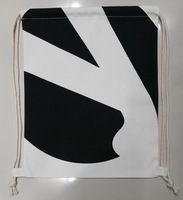 Sac cabas brodé avec logo personnalisé Sacs recyclables en nylon brodé pour chaussures mousseline lin coton personnalisé avec cordon de serrage pour les courses