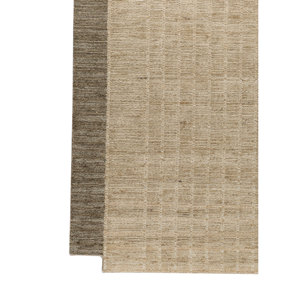 Alfombra de Lana Tejida a Mano Contour Gold, Grande, con Rayas y Patrón Oriental, Estilo Boho, para Dormitorio, Sala de Estar, para Adolescentes-HWL-444 - Product Image 4