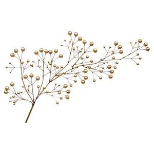 Black Gold Leaf Wall Decor Elegant Metal Wall Hanging Two Leaves Inside Circular <b>Frame</b> Living Room Office Interior Decoration - Product Image 2