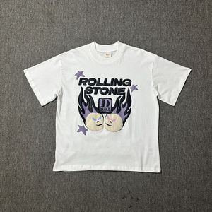 Camiseta de manga corta holgada informal para hombre, color sólido, de alta calidad, personalizada, 250GSM - Product Image 1