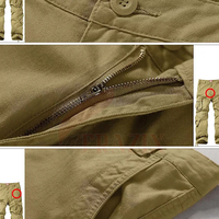 Pantalon cargo pour homme de haute qualité, trois couleurs, formel, à carreaux, multi-poches, respirant, été, 100% coton
