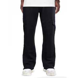Pantalons de survêtement à jambes larges avec poche et logo personnalisé |   Pantalons de survêtement pour hommes en gros - Product Image 2