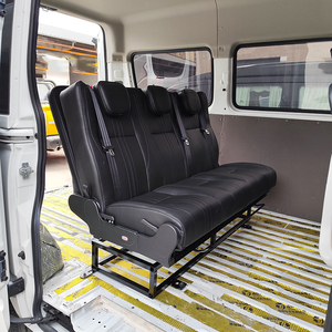 Système de lit pliant <span class=keywords><strong>en</strong></span> cuir pour fourgon Ford Transit, banquette 3 places, confortable pour <span class=keywords><strong>camping</strong></span>-<span class=keywords><strong>car</strong></span> et autocaravane - Product Image 5