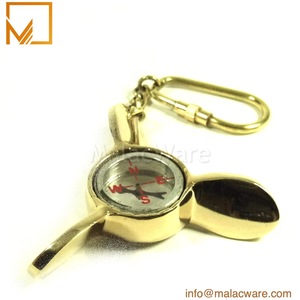 พวงกุญแจโลหะสีทองดีไซน์หลากหลายพร้อมสลักโลโก้ของขวัญส่งเสริมการขายสำหรับนักเรียน - Product Image 4