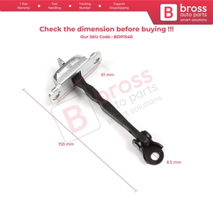 BDP1540 puerta delantera Stop Check Assy limitador Correa 4/5 puerta 2011-2018 para Accent MK4 RB RC 79380-0U000 Bross Auto Parts - Product Image 6