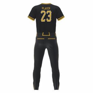 Maillots de baseball en polyester respirants personnalisés unisexe, ensemble d'uniformes de sport imprimés, style OEM/ODM, vente en gros, commande disponible - Product Image 2