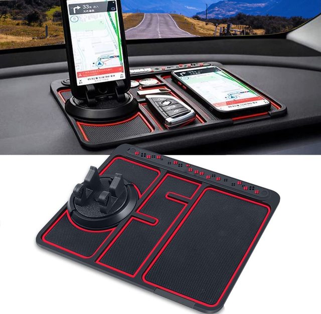 Car Gadgets Glow in the Dark Non-Slip Dashboard Phone Mount Holder Smartphone GPS Holder With Parking Phone Number