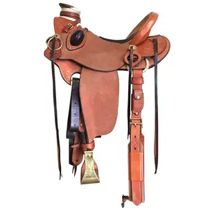 La migliore vendita di Design personalizzato sella Western Pleasure Big Horn Show Horse Cow Hide Show grossista produttore