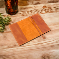 ALBORZ - Journal en cuir de vachette fait main avec logo personnalisé vintage gravé, reliure A5, couverture de Bible de haute qualité