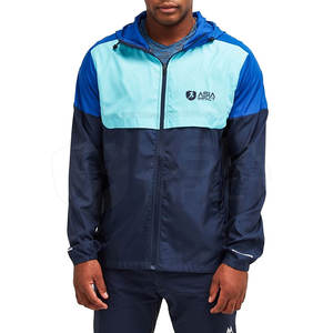 Veste coupe-vent en toile respirante décontractée pour hommes contraste de couleur saison d'hiver léger personnalisé vêtements d'extérieur à la mode ÉCHANTILLON GRATUIT - Product Image 1