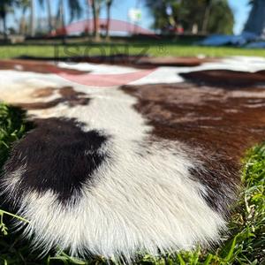 Alfombra de piel de vaca genuina Material de cuero real grande con patrón de acabado para cinturón Muebles Sofá Zapatos Equipaje - Product Image 4