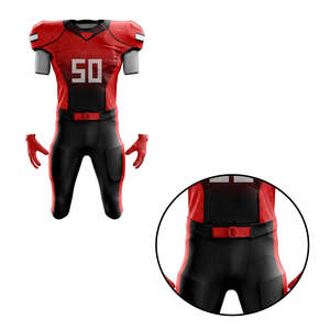 Uniforme de football américain pour hommes sur mesure plus récent maillot à manches courtes avec techniques d'impression par sublimation respirantes - Product Image 5