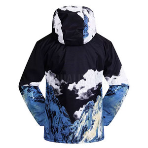 Combinaison de ski pour homme de haute qualité, taille plus, une pièce, imperméable, respirante, coupe-vent, fermeture éclair, vêtements chauds pour la neige - Product Image 6