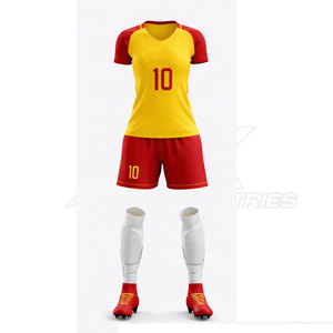 Uniforme de Fútbol Femenino al Por Mayor, en Stock, con Logotipo Personalizado, Diseña Tu Propio Uniforme de Fútbol, Fabricación Profesional para Equipos - Product Image 1