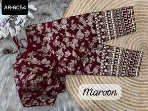 Sari Georgette con estampado Floral de nuevo diseñador para mujer para boda, Ropa Étnica, blusa informal de uso diario con precio bajo al por mayor - Product Image 5