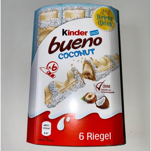 Chocolate de coco Kinder Bueno de alta calidad para Kinder Joy Chocolate Egg / Kinder Bueno - Product Image 1