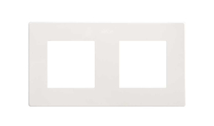 Marco estético blanco para 2 elementos Simon 270 (27000620-090) - Product Image 1