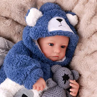 Poupées Reborn Babeside Aiden de 20 pouces, souriantes, avec tête en vinyle et corps en tissu, poupée de mode, jouet doux, mini jouet pour filles