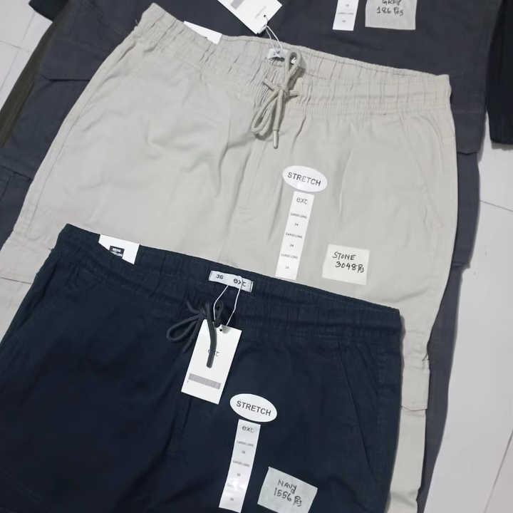 Stylish Men's Cotton Polyester Cargo Trousers Trendy Workwear Sweatpants for Comfort & Fashionable Everyday Looks
