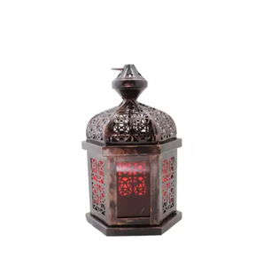 Lanterne suspendue marocaine de qualité supérieure couleur or lanterne intérieure et extérieure pour la décoration de mariage arrivée chaude - Product Image 3