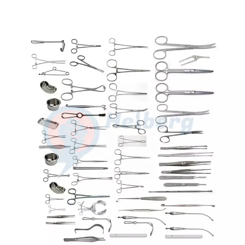 Set di strumenti chirurgici per laparotomia di alta qualità da 197 pezzi/attrezzatura per chirurgia addominale