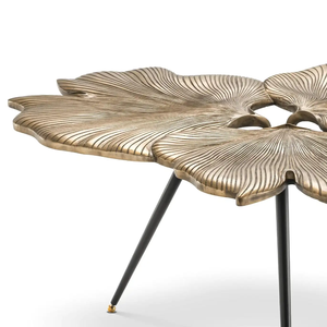 Mesa de centro con acabado de latón dorado hecho a mano, mesa de centro decorativa de diseño de lujo - Product Image 5